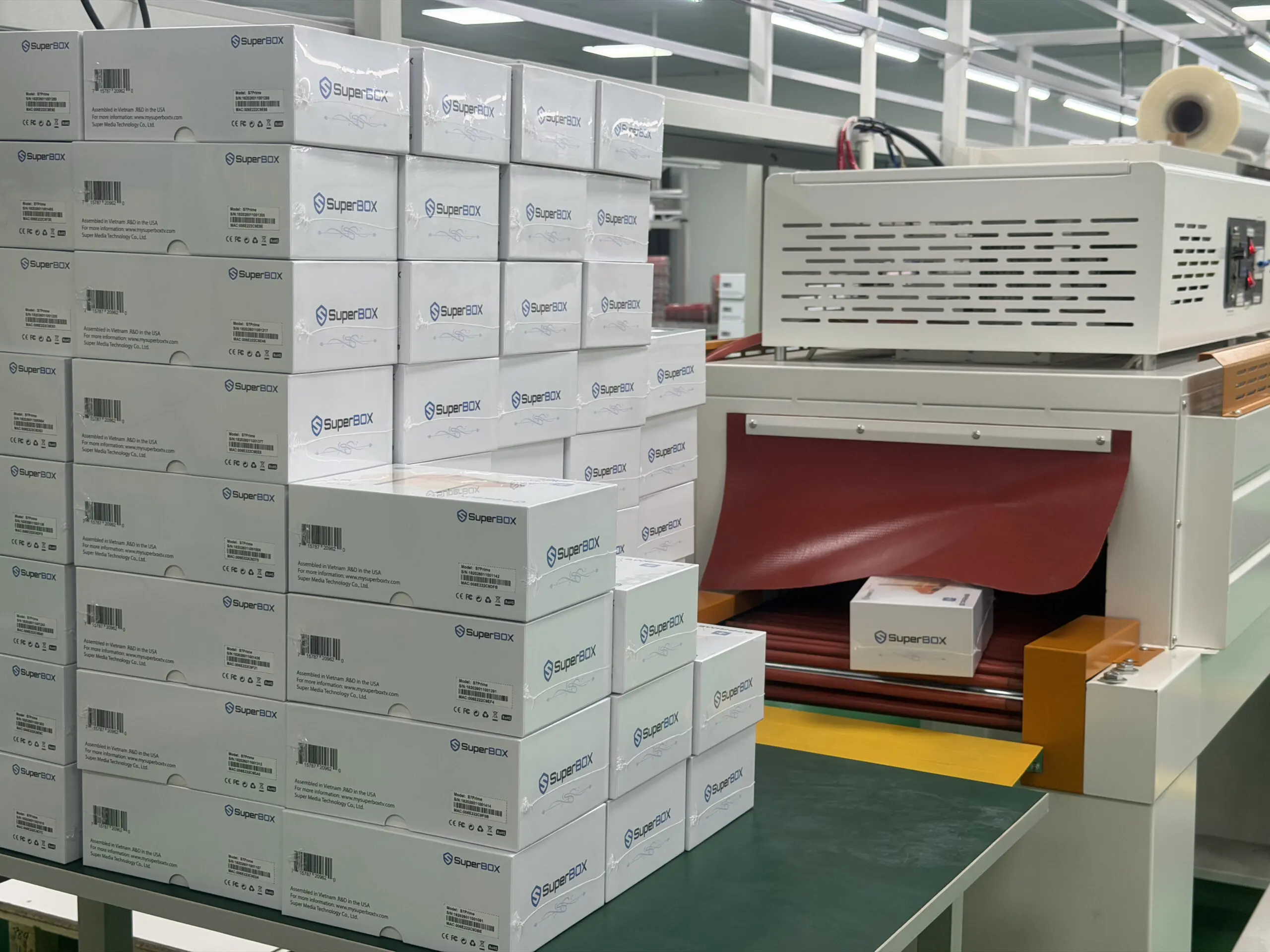 superbox device packaging process in facility
