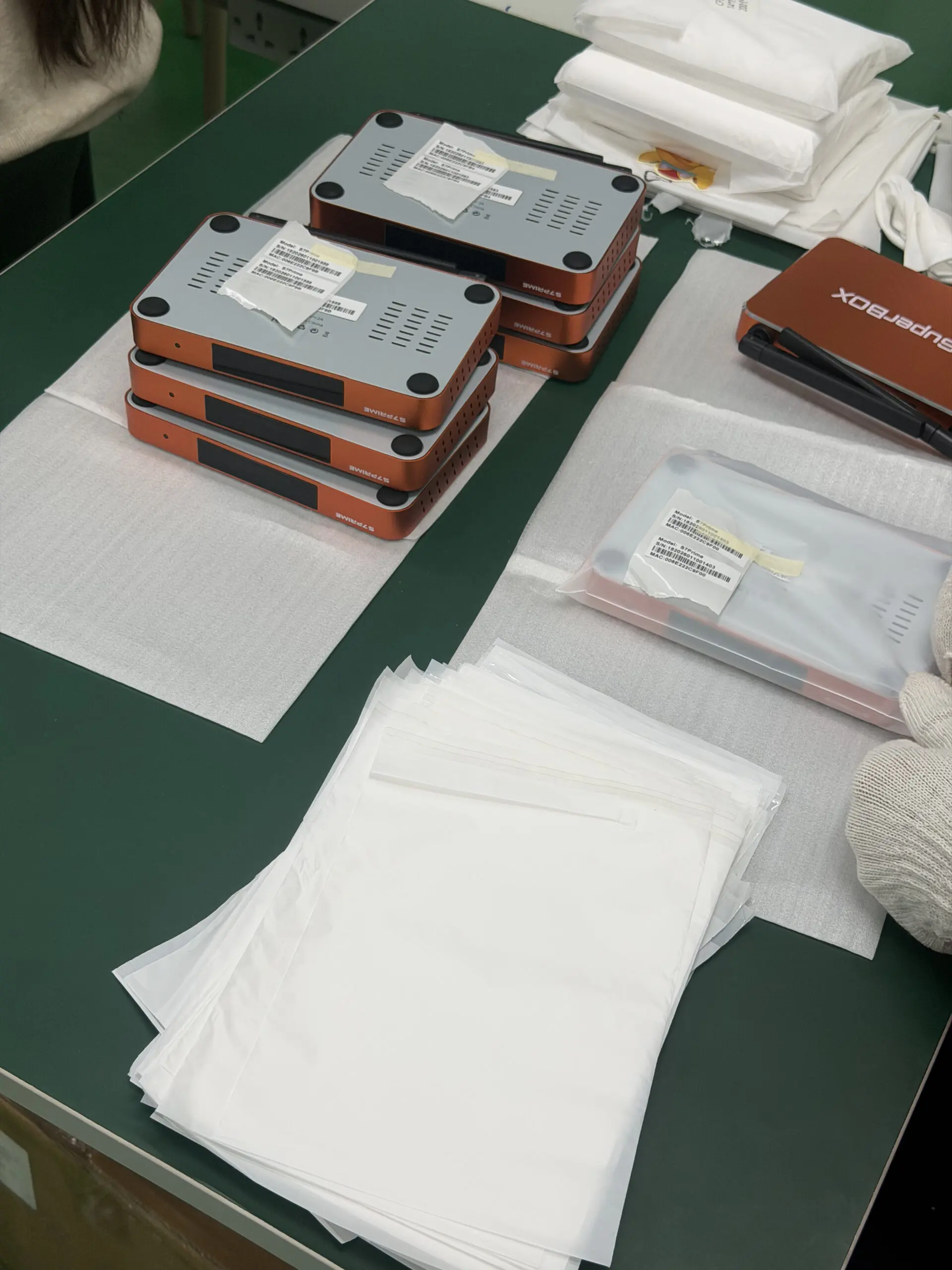 superbox device packaging process in facility
