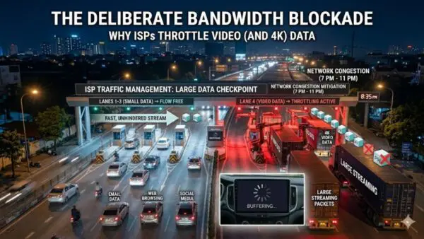 streaming buffering caused by ISP throttling despite high-speed internet