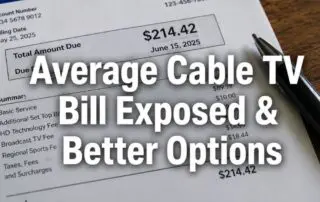 Average Cable Television Bill Exposed: Better Options Exist