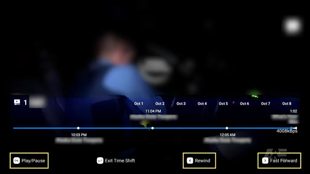 SuperBox S8 Setup (7) how to use time shift to pause, rewind, fast forward live tv
