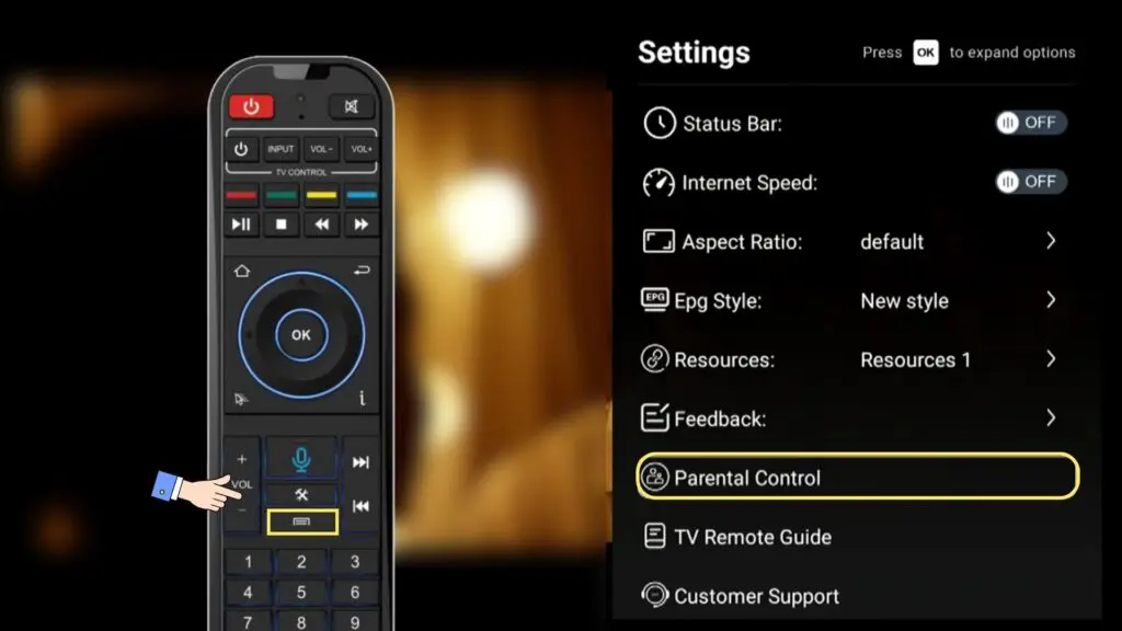SuperBox S8 Setup (8) how to use parental control 