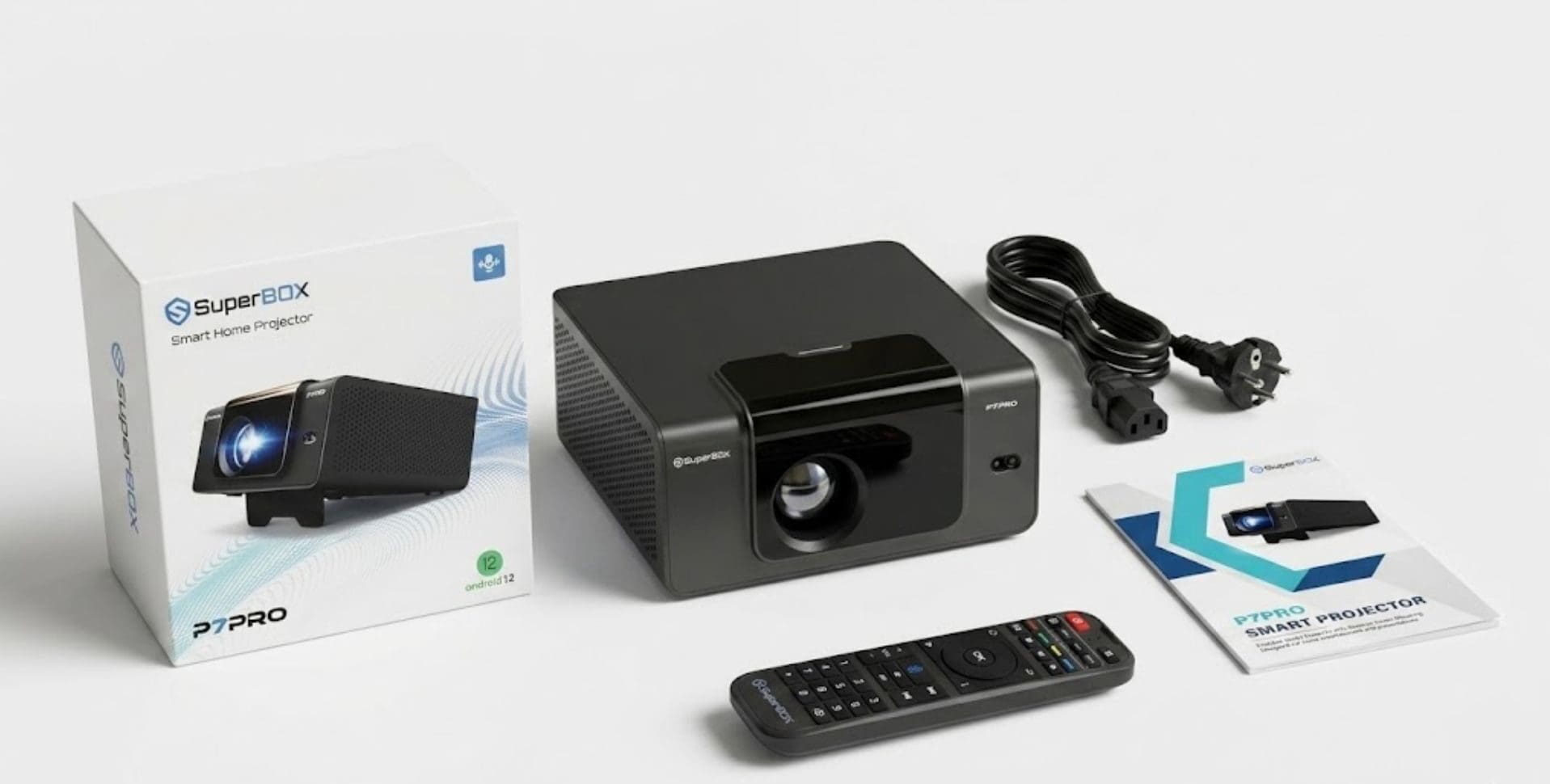 superbox p7 pro projector what's in the package