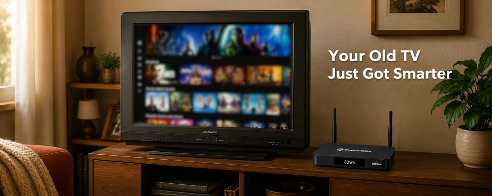 stream on non smart tv with superbox