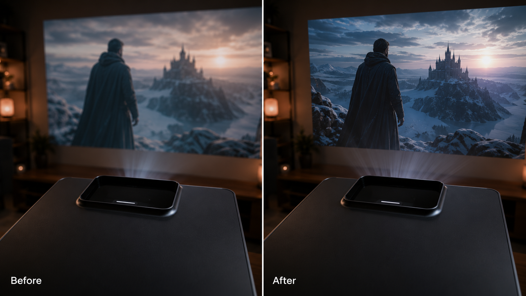 superbox p7 pro projector auto focus auto align