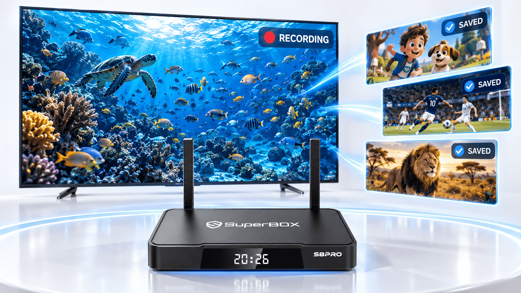 superbox s8 pro built in recording